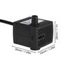 Погружной водяной насос 150 л/ч, 2 Вт для настольных аквариумов, фонтанов, прудов, водных садов и гидропоники