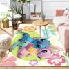 1Pc Stitch Angel Friendship Rug, Office Carpet Indoor Outdoor Doormat, Non-Slip Soft, Living Room, Christmas Halloween Gift. M928609