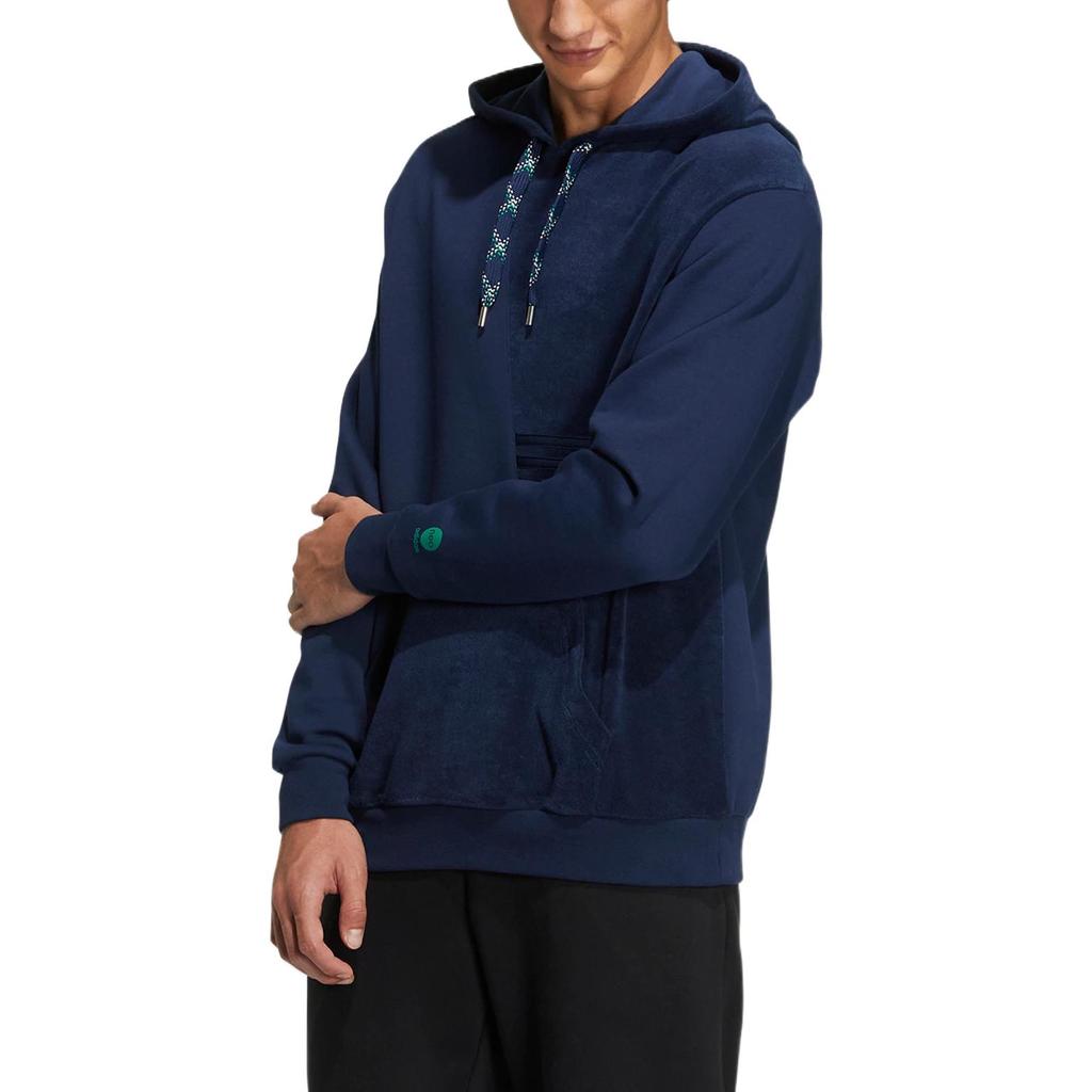 Adidas Neo UVbe с принтом логотипа, спортивная толстовка с капюшоном, пуловер с длинными рукавами, топы унисекс, синий HN4731