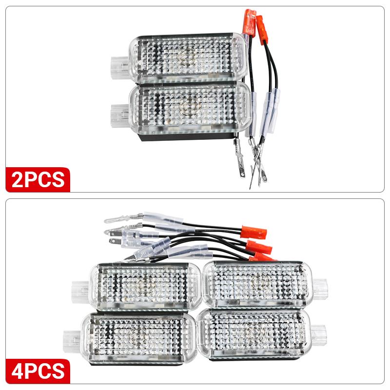 DROQ8 For Skoda Superb 3 Octavia Pro A8 MK4 Rapid Kodiaq Karoq For Seat Leon MK3 Ibiza Ateca Toledo Car Footwell Lights Accessories