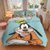 3pcs set Goofy Disney1pc of quilt cover+2pcs of pillowcase, no core, print bedding, All Seasons Bedroom Setting036
