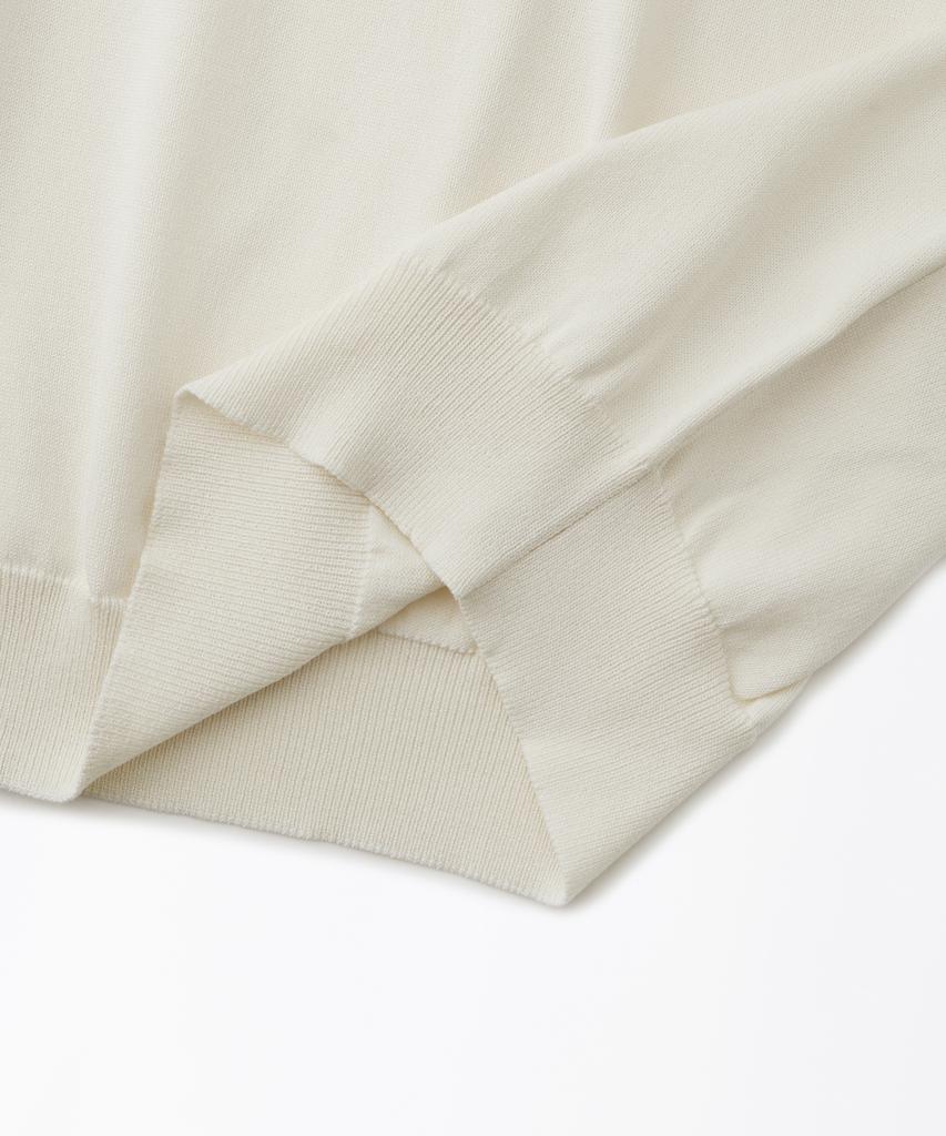 OUTSTANDING Hs Knit Collar Shirt_Ivory