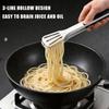 1 stainless steel barbecue tongs - non-slip long handle, suitable for grilling, baking, salads, and ice cubes, kitchen utensils