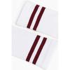 Носки HM белые в полоску бордового цвета