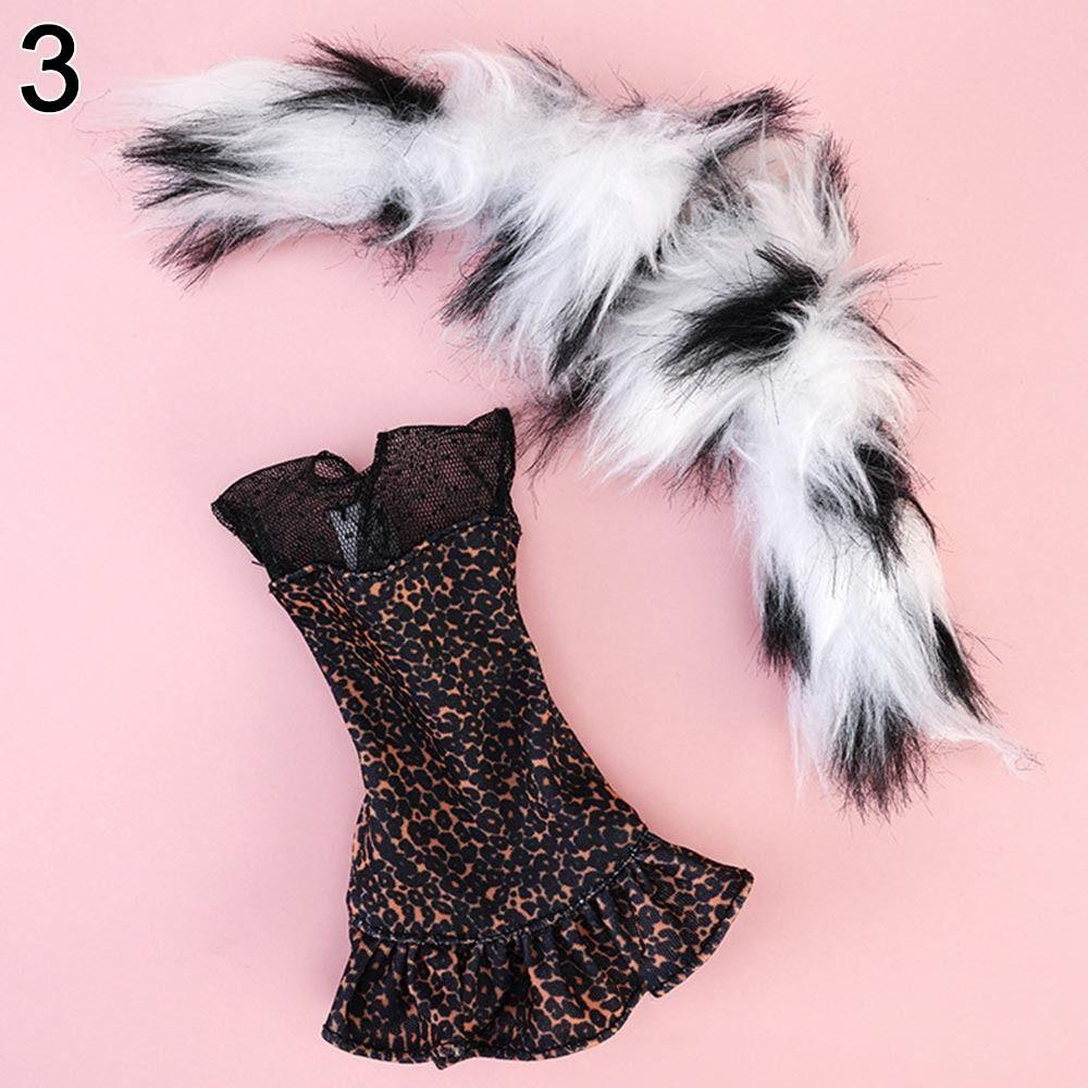 1 Set 30cm DIY Doll Accessories Dolls Skirt Girl Clothes Casual Wear Plush Coat