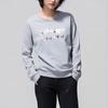 Li Ning Training Series Logo Letter Print Round Neck Long Sleeve Sweatshirt Women Sweatshirt Floral-Gray AWDM066-1