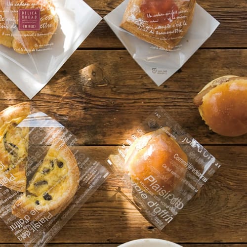 Heads Cafe au Lait Choux Bags (100 count), Clear, W120 x H120mm, CAF-SQC, Pack of 100