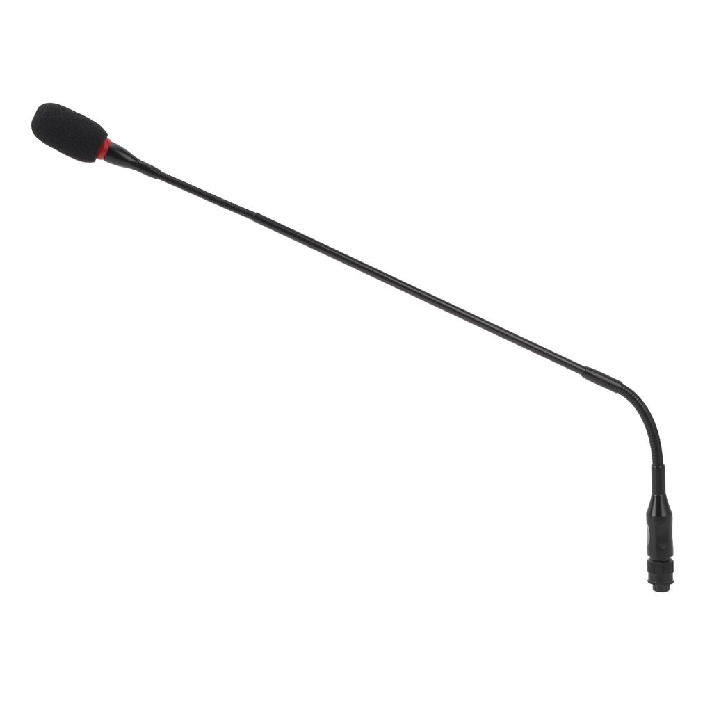 Gooseneck Microphone 59CM 4 Holes Aluminum Alloy Flexible Condenser Mic for Meetings Video