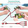3 в 1 шнур для быстрой зарядки для iPhone Huawei Micro USB Type C кабель для зарядки 1,2 м несколько портов USB несколько шнуров USB для зарядки