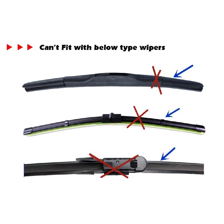 10pcs Car Wiper Blade Silica gel Silicon Refill Strips for Frameless Wipers 6mm 12"14"15“16"17"18"19"20"21"22"24"25"26"28"30"32"