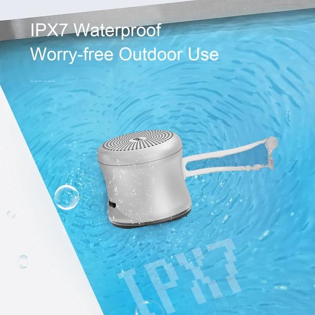 Мини Bluetooth-колонка EWA A119, водонепроницаемая IPX7, TWS, соединенная стереоколонка, металлическая, беспроводная, сверхдлительное воспроизведение музыки, портативная