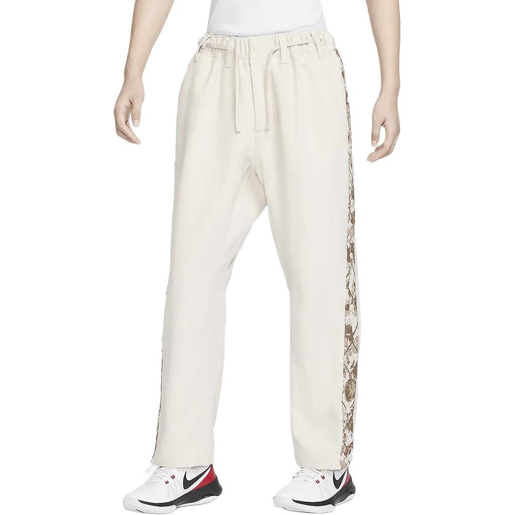 Nike Lace-Up Casual Button Vintage Knitted Sports Pants Men Pants Light-Red Wood-Brown FN2677-104