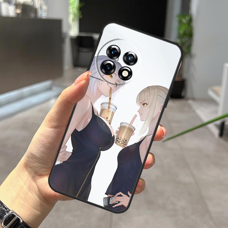 Чехол в японском стиле с аниме-девушкой для OnePlus Nord CE 5 2 3 4 Lite N20 N30 OnePlus 15 R 10T 12R 13R 13 12 11 10 Pro