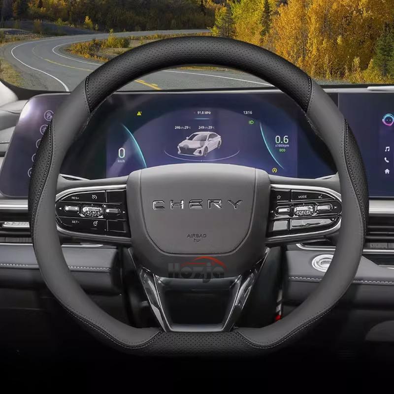 Кожаная накладка на руль автомобиля для Chery Tigo 7 8 Plug in Pro Max SE 2024 2025 2026 Аксессуары для интерьера