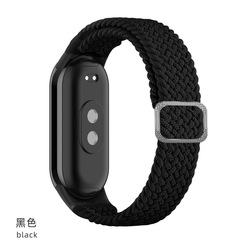 Ремешок для Xiaomi Mi Band 10 9 8 Эластичный плетеный Solo Loop Регулируемая пряжка Замена correa bracelet для Miband 4 3 5 6 7