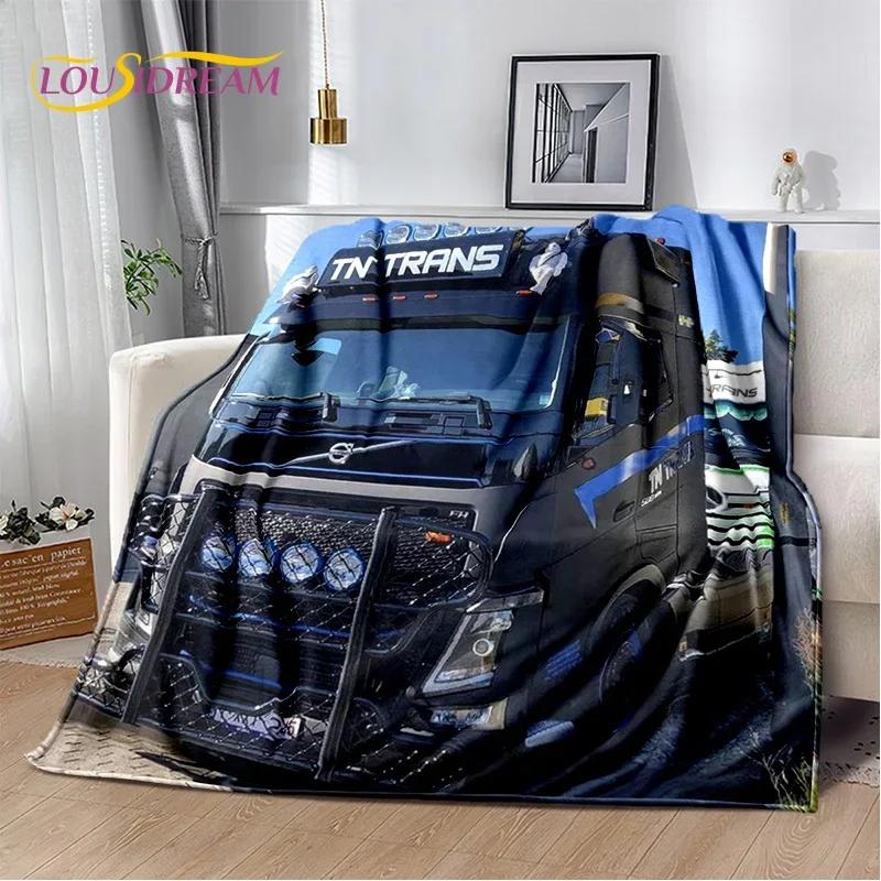 HD Volvo Truck Lorry 3D Печать Мягкие фланелевые одеяла, Пледы Удобные одеяла для пикников, кроватей, диванов, дома, спальни, подарки