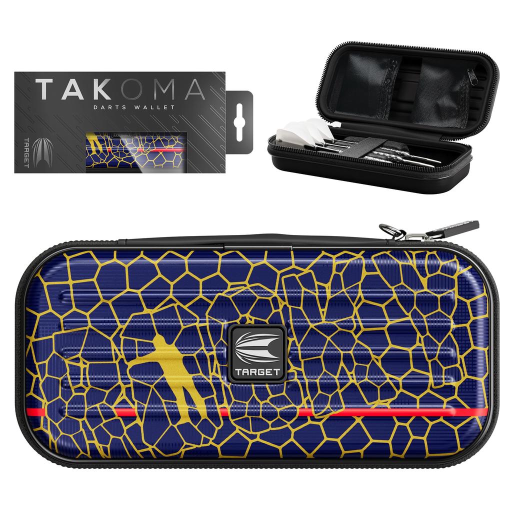 TARGET Darts JOSH ROCK TAKOMA WALLET Regular Size Dart Case with EVA Protective Holds 3 and Includes Inner and Professional Dart Accessories Cover,