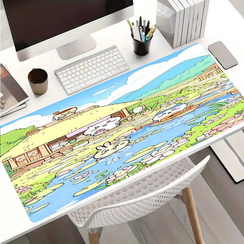 Chiikawa Mouse Pad - Non-Slip Rubber Base, Smooth Surface for Work,Gaming,Office,And Home Use, Desk Mouse Pad