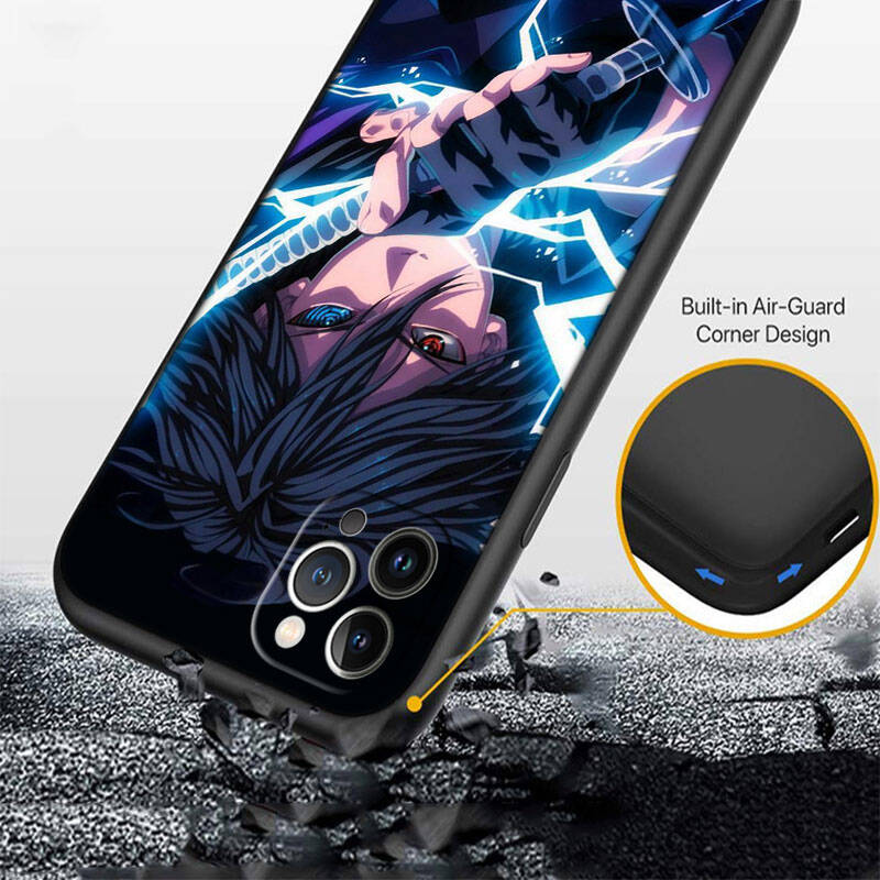 MH105 Чехол для телефона Наруто Учиха Саске для iPhone 7 8 11 12 13 14 15 16 17 16E XS Pro Max XR X SE Air