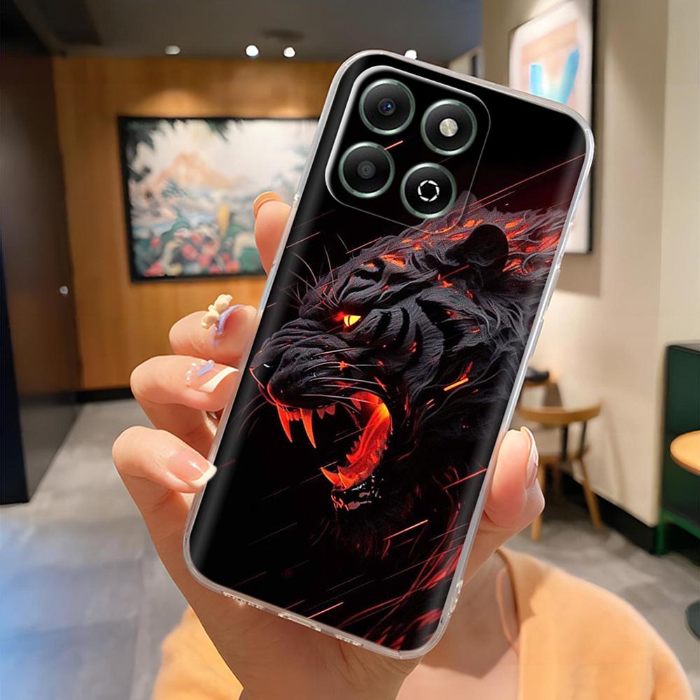 Чехол-бампер для Honor X6B, мягкий, прозрачный, силиконовый, с милым мультяшным рисунком, ударопрочный корпус, чехол для телефона для Honor X6b JDY-LX1 JDY-LX2