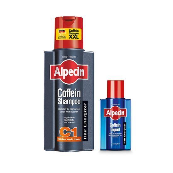 Alpecin Caffeine Shampoo C1 375ml Special Set (+Liquid 75ml+Pump)