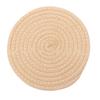 Cup Mat Pad Round Woven Cotton Thread Handmade 4.3in Insulation Thick Versatile Drink Coaster for