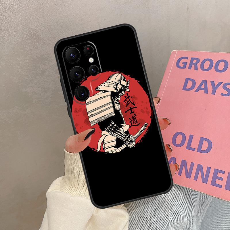 Японский Самурай Воин Чехол Для Samsung Galaxy S24 Ultra S20 S21 S22 S23 S25 Ultra S9 S10 Plus S25 FE Обложка Coque