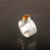 Natural Citrine Gemstone 925 Sterling Silver Jewelry Handmade Ring Gift For Her RR-3-3