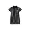 New MLB Short Sleeved Dress Spring Summer Women's Black 3FOPM0223-50BKS