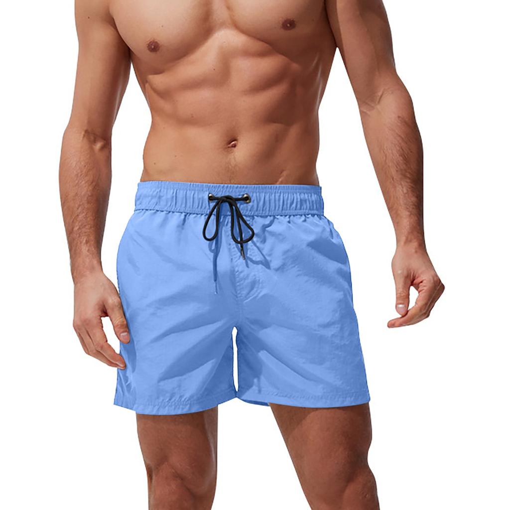 Мужские пляжные повседневные пляжные брюки с принтом, водонепроницаемые пять брюк, шорты для плавания, шорты