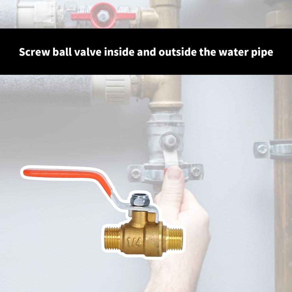 Multipurpose 3/4 Inch BSP DN20 Brass Round Valves Convenient for Water Systems with Male and Female Thread Designs