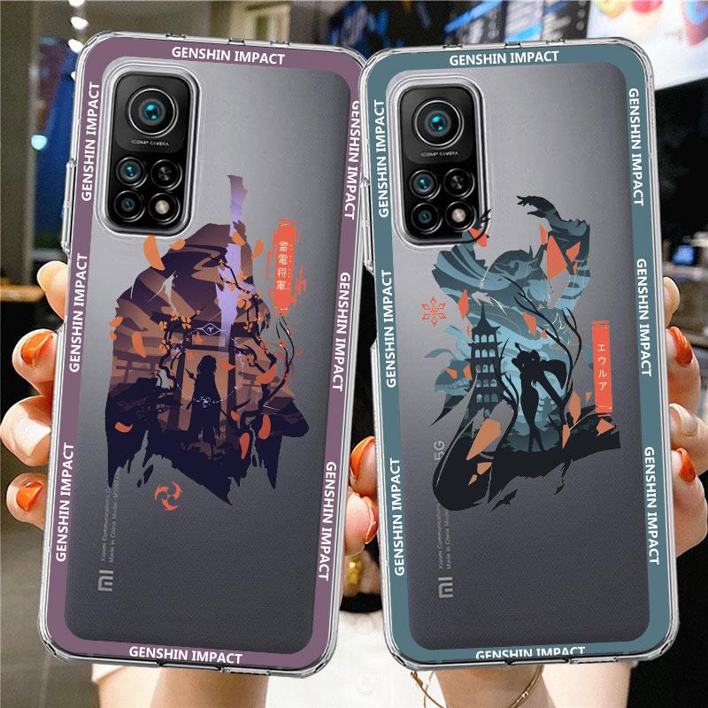 Прозрачный чехол Genshin Impact Jujutsu Kaisen для Xiaomi Mi Poco X3 NFC M3 Pro F3 F1 11 Lite 12 Redmi Note 10 9S 8 7 9, чехол для телефона