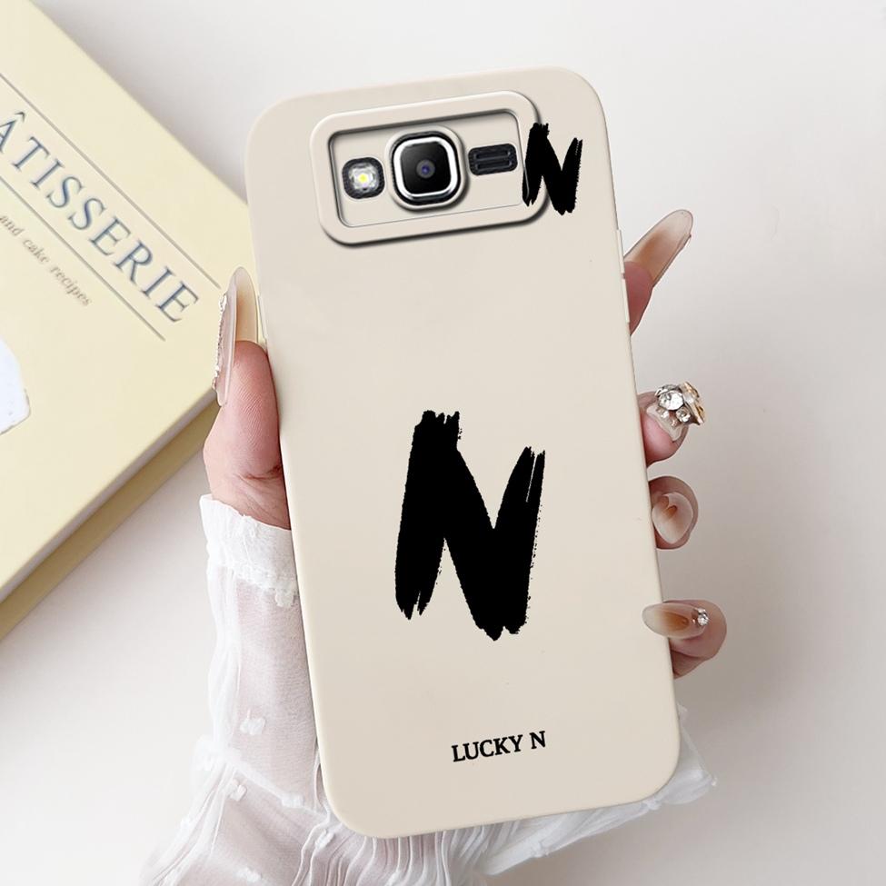For Samsung J2Prime G532F G532G Cover For Samsung Galaxy J2 Prime Case Simple Fashion Letters A-Z Pattern Design Silicone Bumper