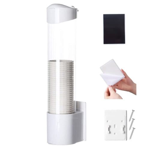 RINGO Cup Dispenser, Magnetic, Cupmate, Paper Cup Holder, Cup Stand, Storage, Wall Mount, 3-Way Installation