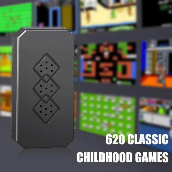 Детская игровая консоль в стиле ретро, компактный дизайн, портативный AV-выход, классическая мини-ручная игровая консоль с 2 контроллерами