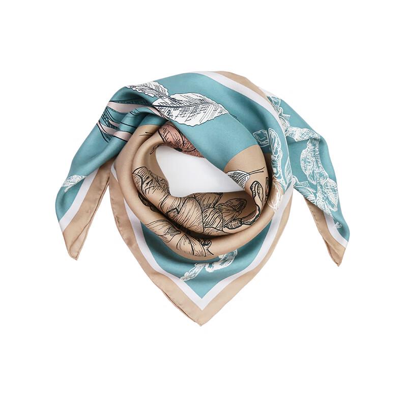 MARJA KURKI "Waiting for Flowers" Silk Square Scarf