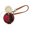 Fieldwork Analog Watch with Rose Cat Design and Bag Charm, with Magnifying Glass, LW039-3, Women's, Brown