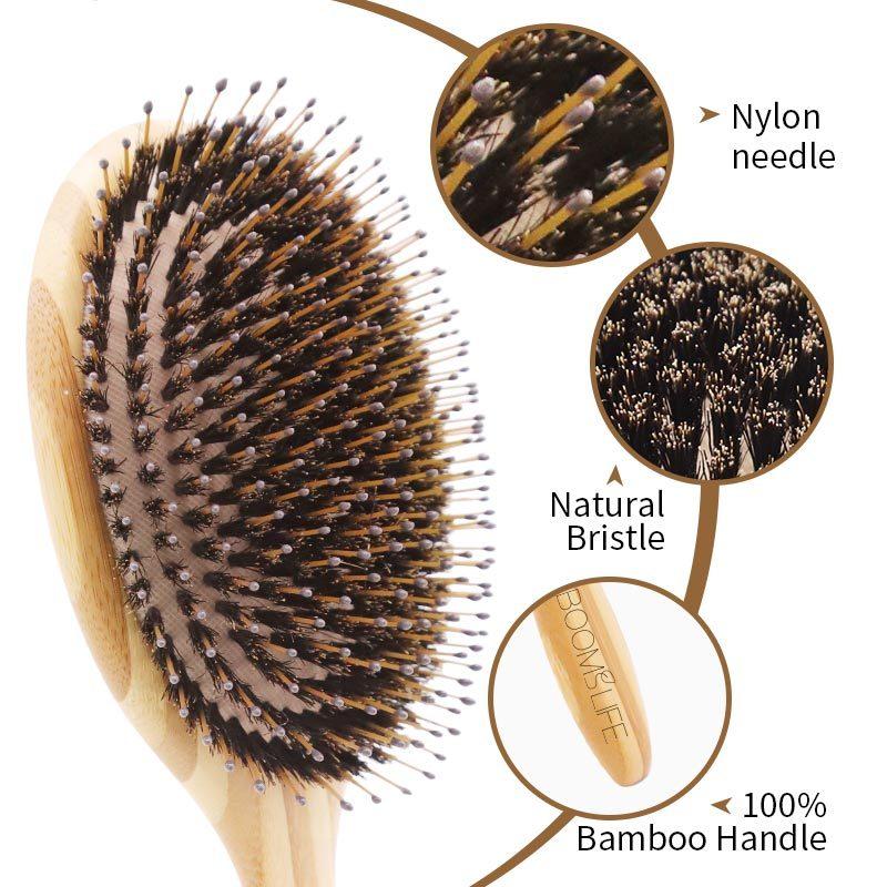 Professional Hair Brush Airbag HairBrush Hair Message Brush Soft Boar Bristle Brush Fast Hair Straightener Bamboo Hairbrush