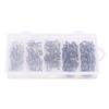 100/120Pcs Fishing Pin Connectors with Storage Box Mini Size Portable Hanging Fishing Snap Swivels Pins Fishing Accessories