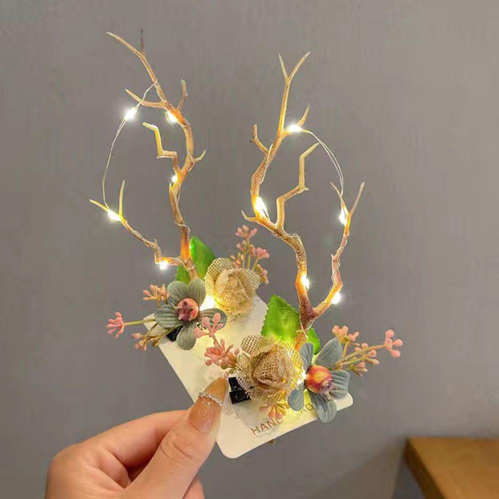 Branch Twig Christmas Antlers Hairpin Hair Accessories Women Hair Clip Korean Style Hair Clip
