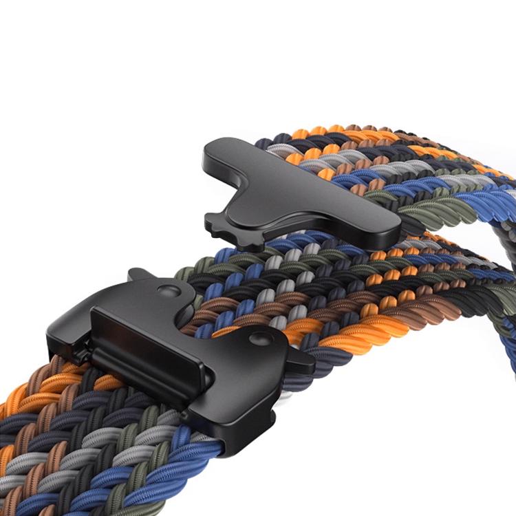 Parachute Buckle Elastic Nylon Braided Watch Band for WHOOP 4.0, Soft Breathable Adjustable Replacement Strap, Strap Only