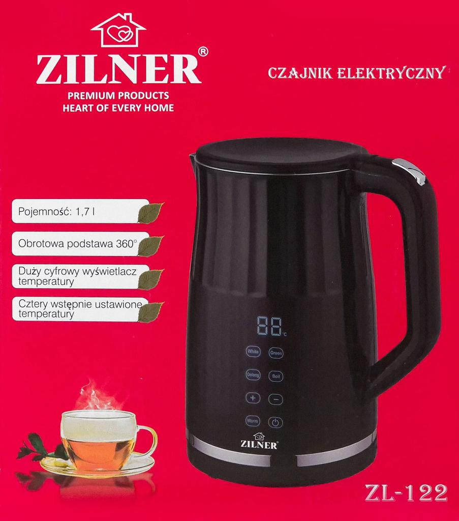 Электрический чайник с регулировкой температуры 1,7 л 2200 Вт Zilner Zl-122