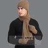 Thickened Beanies Scarf Gloves Set Fleece-lined Touchscreen Gloves 3 In 1 Set  for Women & Men