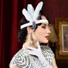 Кисточка Перьевой Головной Убор Маскарадная Повязка на Голову Косплей Платье Головной Убор Вечеринка Аксессуары для Волос