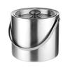 Stainless Steel Ice Bucket 1.6/2/3L Double Wall Insulated Seamless Structure Thickened Handle Ice Bucket for Parties Bars