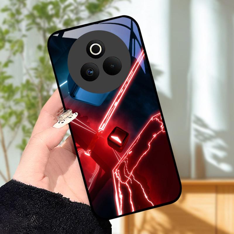 Закаленное Стекло Чехол для Телефона Для OPPO Realme P3 Pro 5G Funda Ударопрочный Жесткий ПК Корпус Задняя Крышка Для Realme P3Pro RMX5032 Coque