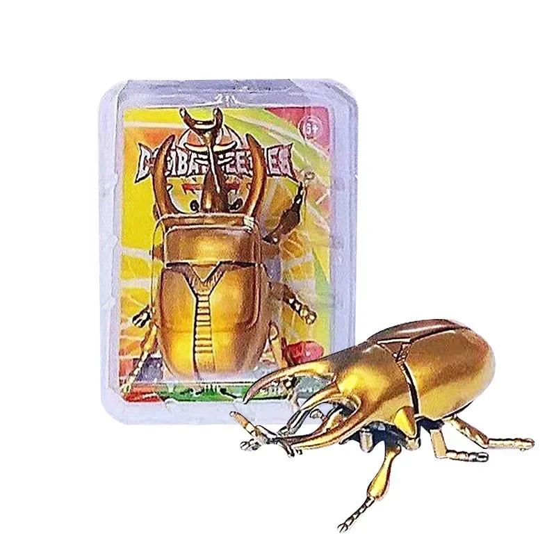 Детские игрушки Заводная игрушка Жук-единорог Игрушка для детей Симуляция Мальчик Малыш Заводная ползающая игрушка-насекомое Образовательный подарок для просветления
