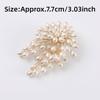 Big Bouquet Pearl Flower Brooch Elegant Pearl Fashion Jewelry Lapel Pin Badge  Special Events