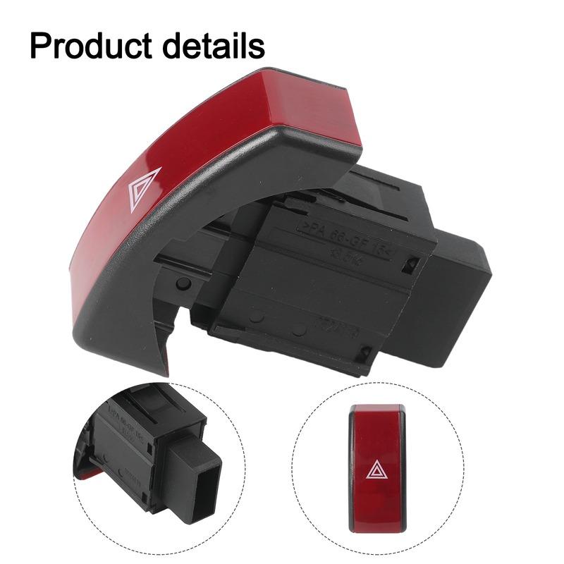 Car Repair As Shown Light Switch Double Flasher Practical Design Quality Materials Button Switch Compatible For Opel