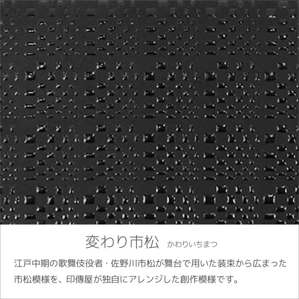 Inden Long Bundle Round Black X Black Different Checkered Pattern [Indenya] Wallet, Wallet, Y, Zipper, Deerskin, Lacquer, 2111-01-119